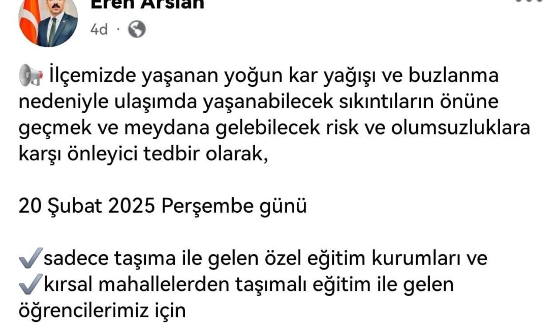 Bursa’nın İnegöl ve İznik ilçelerinde yoğun kar yağışı nedeniyle eğitime bir gün ara verildi Bursa'nın İnegöl ilçesinde yoğun kar nedeniyle eğitime 20 Şubat 2025