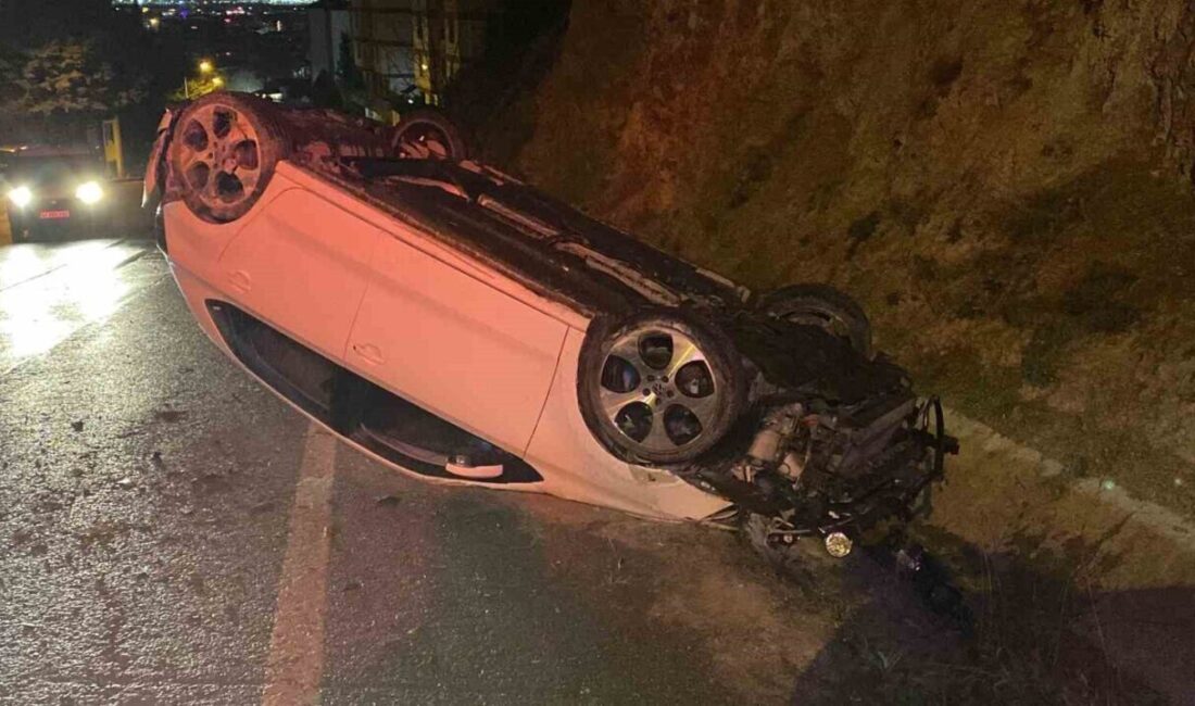 İzmit’te Otomobil Takla Attı, Sürücü Kazayı Sağlık Kontrolüyle Atlattı Kocaeli'nin İzmit ilçesinde A.Y.D. (24) kontrolündeki Volkswagen otomobil takla attı.