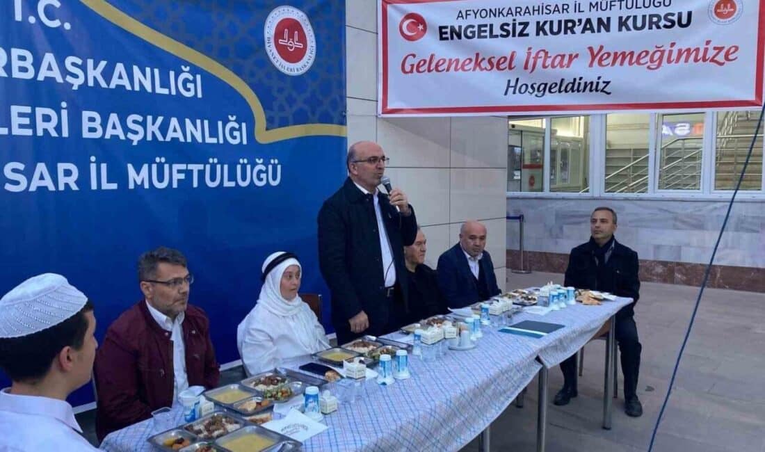 Engelli Koordinatörlüğü’nün İftar Programında Ramazan Bereketi paylaşıldı. Afyonkarahisar İl Müftülüğü, Engelli Koordinatörlüğü tarafından düzenlenen iftar programında, Engelsiz