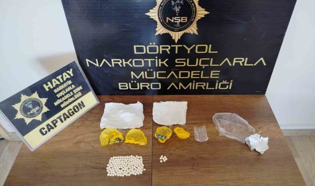 Hatay’da Uyuşturucu Operasyonlarında 4 Şüpheli Gözaltına Alındı Hatay'ın Antakya ve Dörtyol ilçelerinde düzenlenen uyuşturucu operasyonlarında E.S., B.S.,