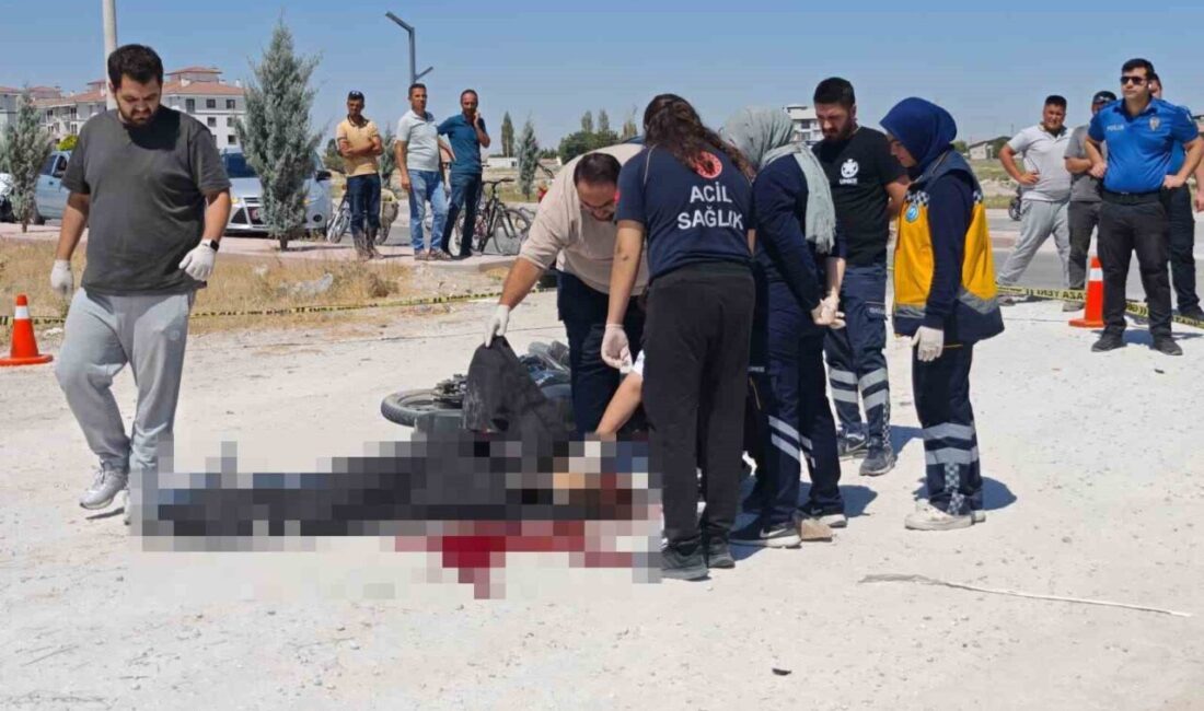 Aksaray'ın Sultanhanı ilçesinde motosiklet ile tırın çarpışması sonucu 24 yaşındaki
