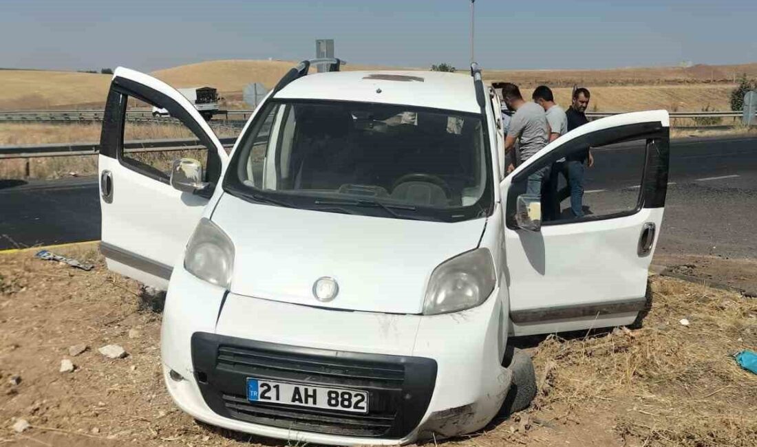 Diyarbakır'ın Çınar ilçesinde hafif ticari araç ile otomobilin çarpışması sonucu