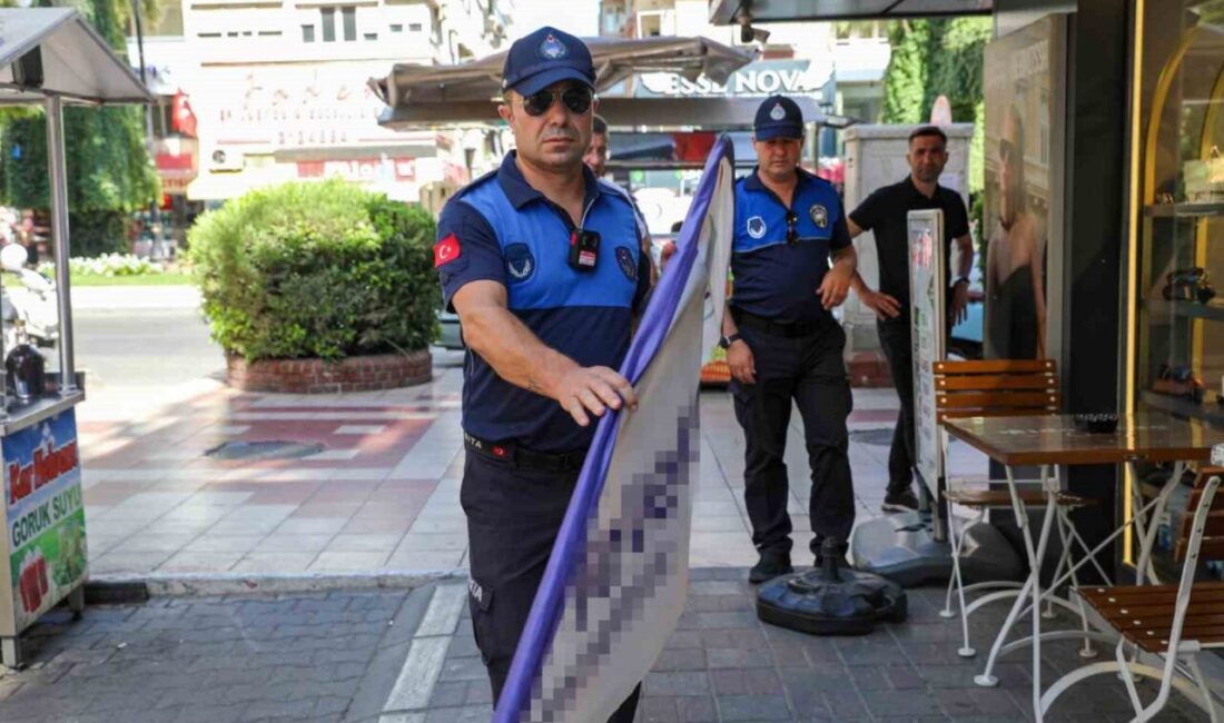 Efeler Belediyesi, kaldırımlardaki işgaliye sorununa çözüm getirerek denetimlere başladı. Zabıta