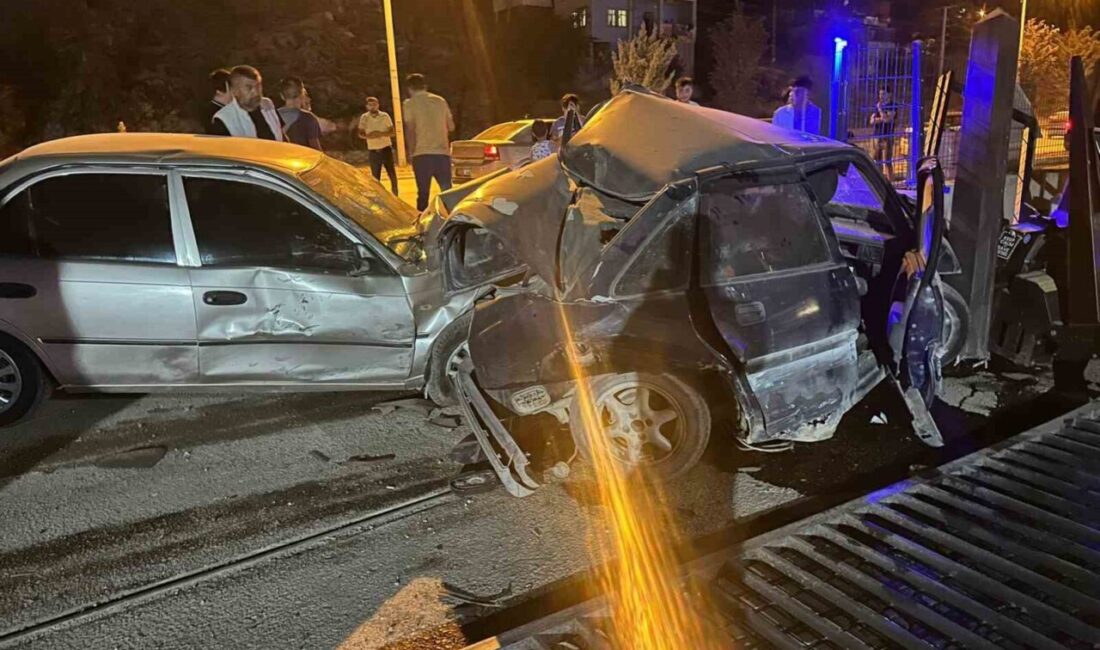 Kahramanmaraş'ın Elbistan ilçesinde 20 yaşındaki E.Y. yönetimindeki otomobil, direksiyon hakimiyetinin